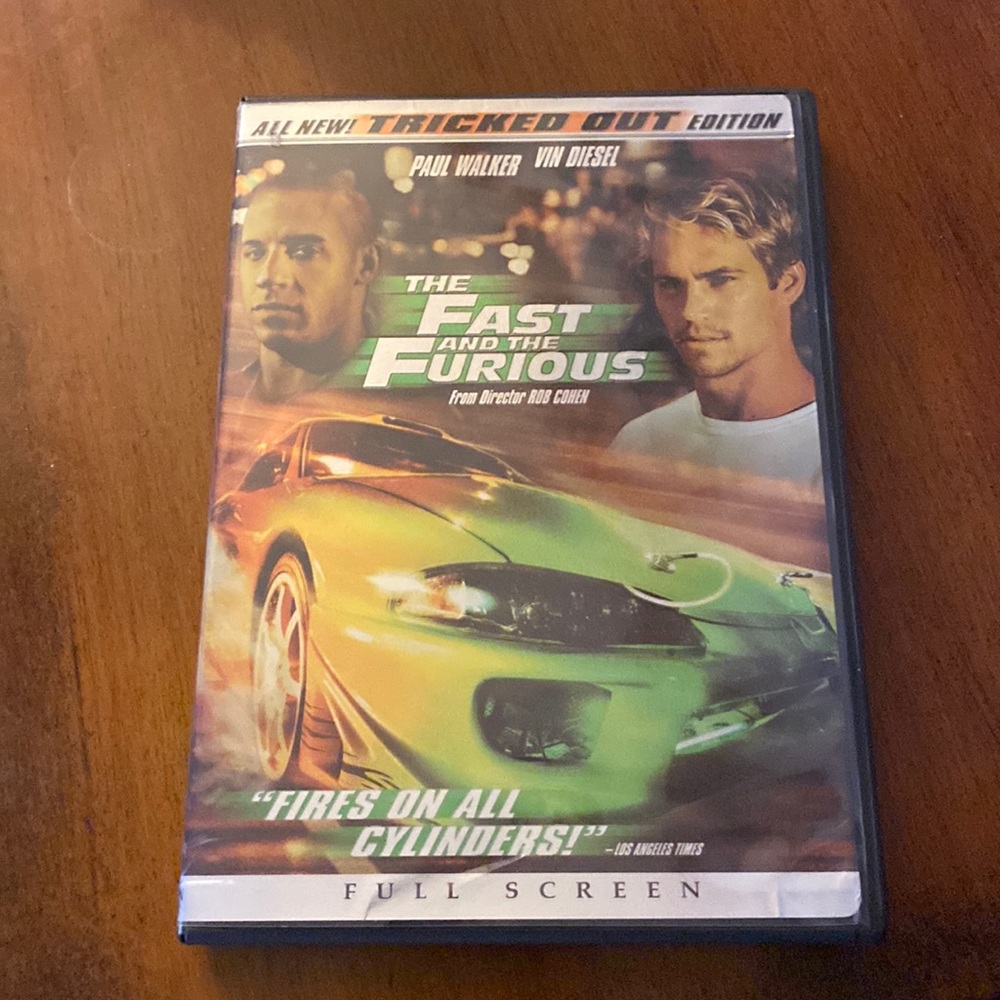 Gently used DVD, The Fast and the Furious